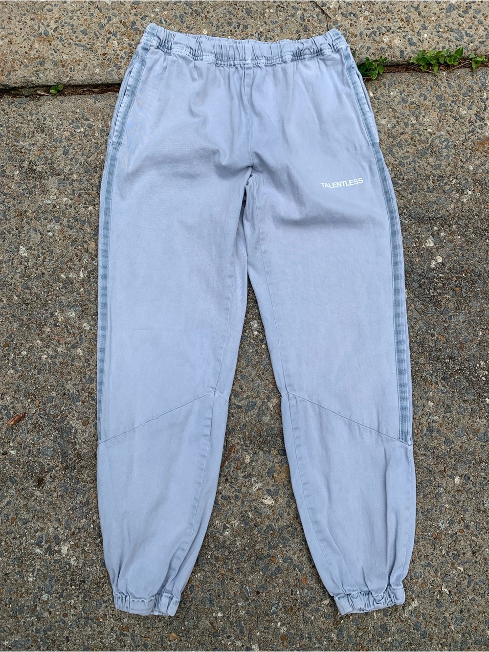TALENTLESS Light Blue Elastic Waist Drawstring Pants